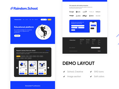 Raindom Academy - Education Web Design