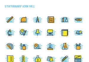 Stationery Icon Set Vo.1