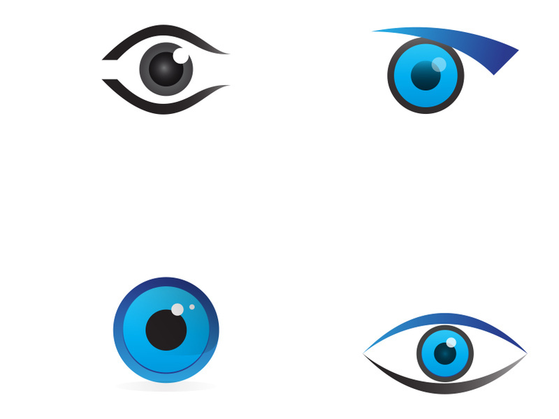 Branding Identity Corporate Eye Care vector logo design