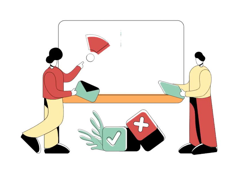 Flat Illustration Animation of Staff Training