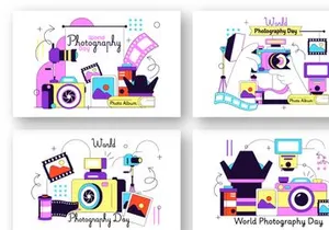 10 World Photography Day Illustration