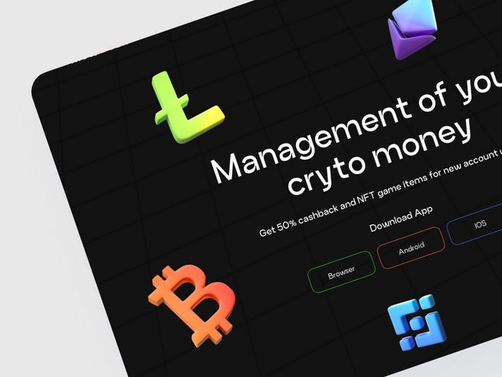 MetaBook - Hero Crypto Wallet Landing Page