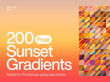 200 Free Sunset Photoshop Gradients preview picture