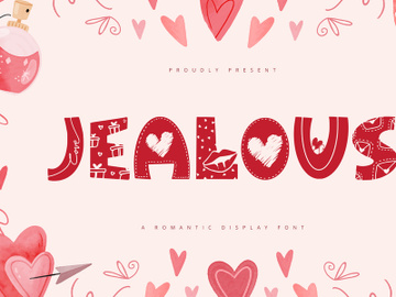 Jealous - Romantic Display Font preview picture