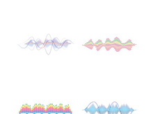 Sound waves vector illustration design template