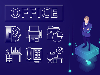 Outline : Business And Office Icon Set