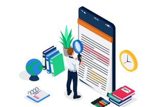 Online education illustration v3