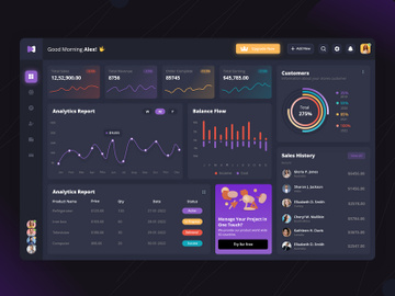 Sales Analytics Dashboard Design preview picture