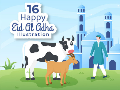 16 Eid al Adha Background Illustration