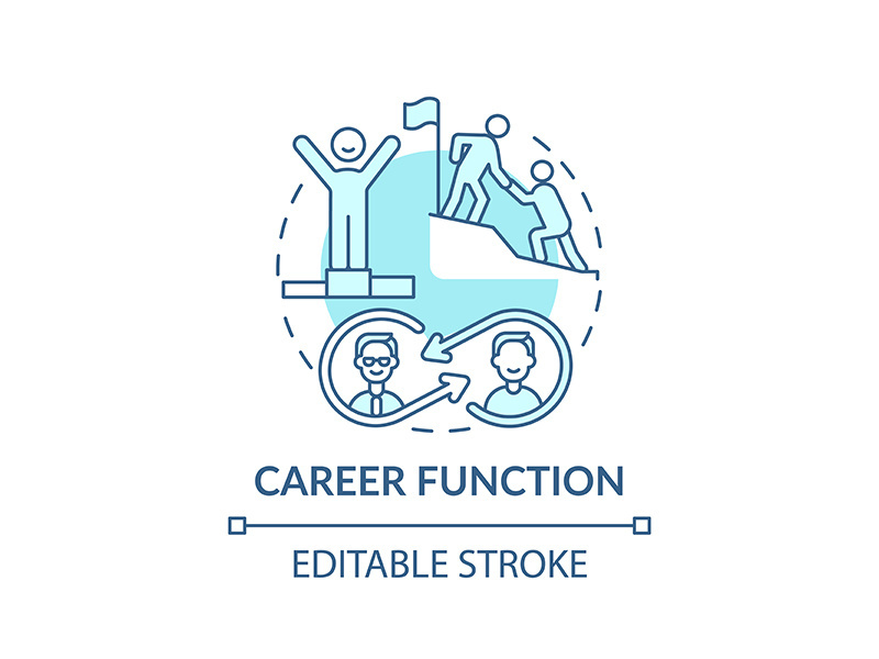 Career ladder concept icon