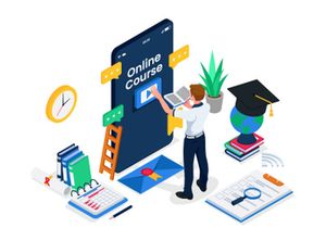 Online education illustration v6