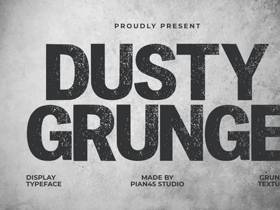 Dusty Grunge - Texture Display Font