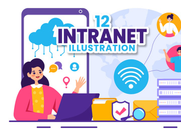 12 Intranet Technology Illustration preview picture