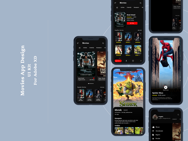Movies App design 1