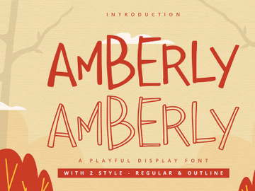 Amberly - Display Font preview picture