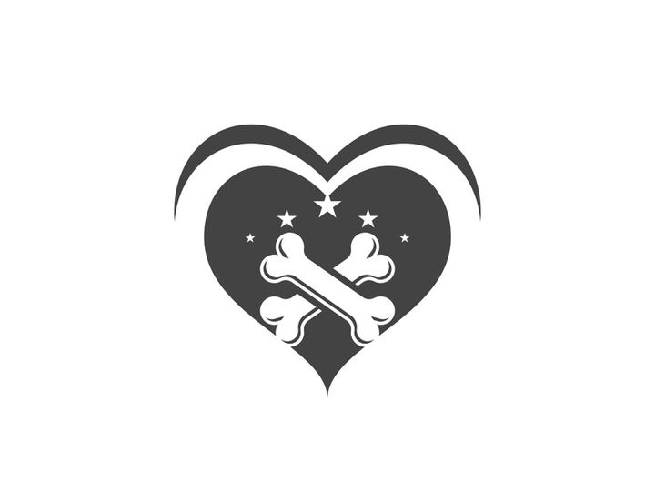 Bone icon design illustration