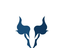 Bull head logo vector icon design illustration