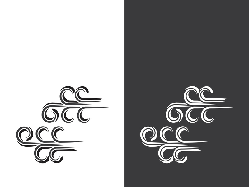 Wind icon vector illustration design template