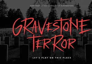 Scary Friday - Horror Display Font