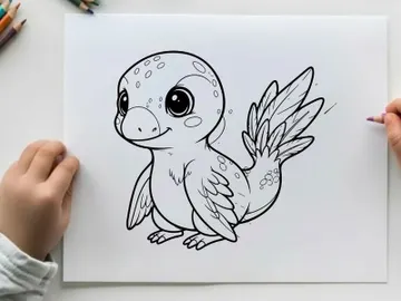 Cute baby owl waving vector illustration flat design preview picture