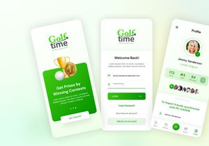 Golftime - UI for Mobile App