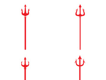 Trident Logo Template vector icon illustration design