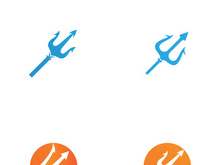 Trident Logo Template vector icon illustration design
