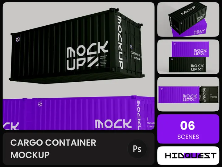 Cargo Container Mockup