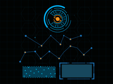 Futuristic user interface illustration preview picture