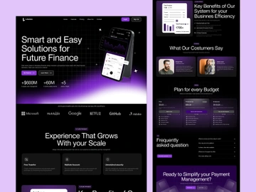 Linance Landing Page - Financial landing Page preview picture