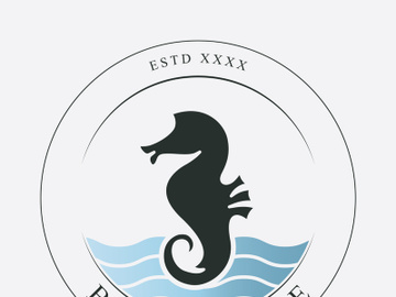 Sea horse logo preview picture