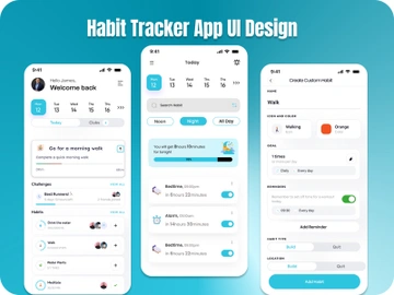 Habit Tracker App UI Design – Build Better Routines preview picture
