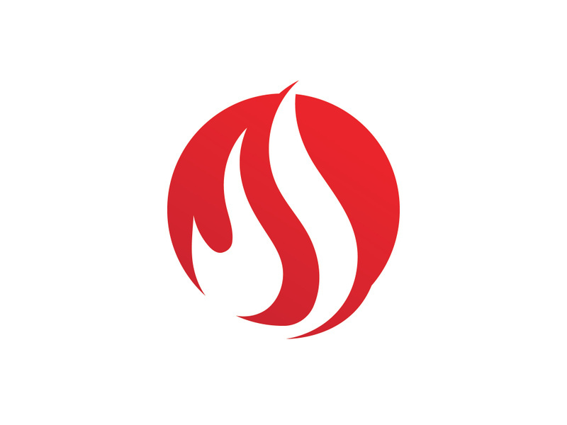 Fire Flame Logo design vector template