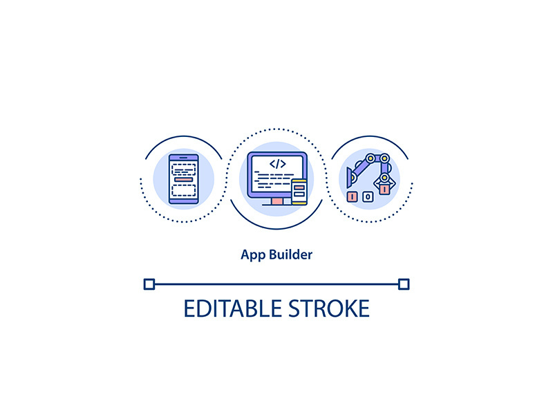 App builder concept icon