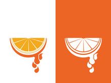 Orange logo design vector icon illustration design