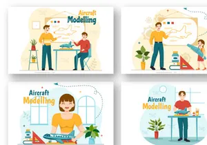 10 Aircraft Modelling and Crafting Illustration