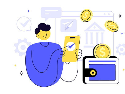 10 Fintech Vector Illustration