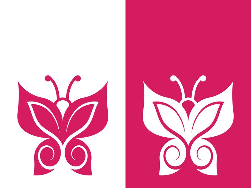 Butterfly logo icon vector design illustration