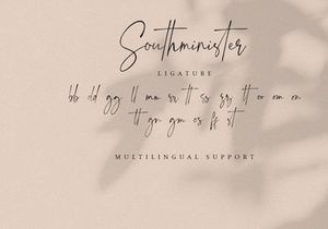 Southminister - Handwritten Script Font