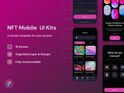 NFT Mobile UI Kits - Blumbang