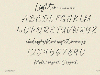 Lighten - Handwritten Script Font