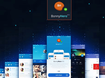 KingStone (v1.0)Bonny Hero Mobile UI Kit preview picture
