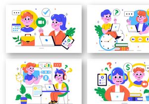 10 Remote Job Interview Illustration