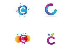 C Letter Logo Template vector icon design