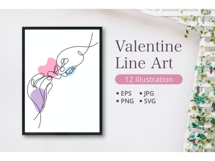 Heart Shaped Hand Draw One Continuous Line