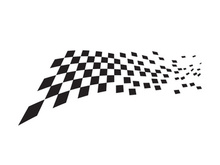 Race flag design illustration