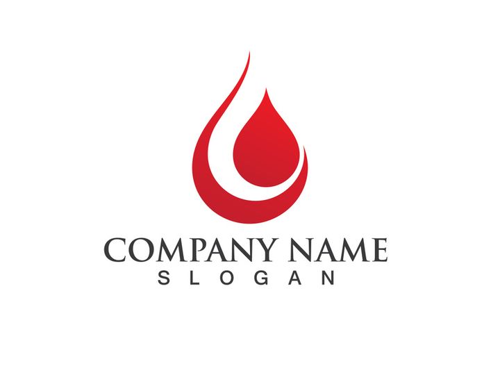 Blood drop donor vector icon