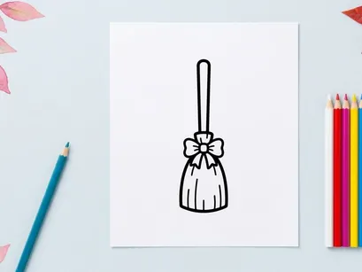 Halloween trick-or-treat candy bag with bow ready for spooky night. Black and white ghost sack for collecting sweets and treats on October 31st.