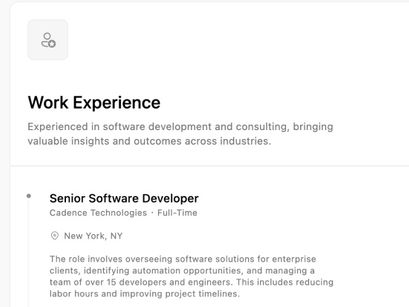London Atwell Resume - Template Figma Design