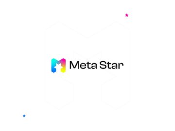 Letter M logo - lettermark logo - gradient Logo - Negative space logo design preview picture